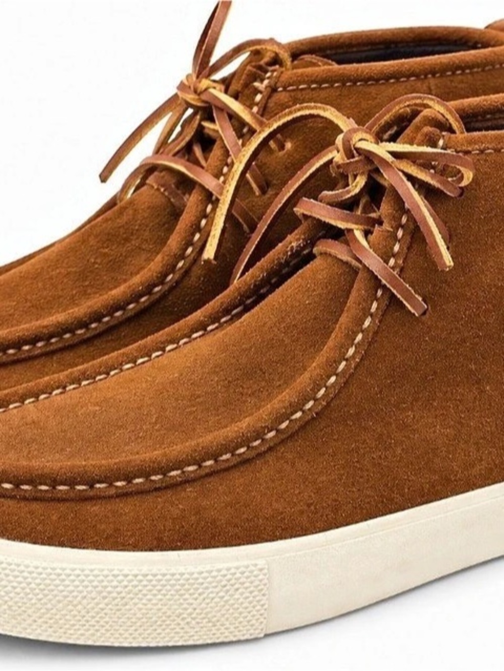Polo Ralph Lauren Tron Chukka Sneakers Men 9.5D Brown Suede High Top